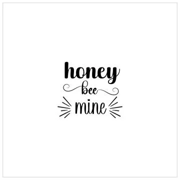 Bee SVG design, Honeybee Cut file, Silhouette, EPS, Quote, Bee quote, Vector Stock Illustration