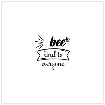 Bee SVG design, Honeybee Cut file, Silhouette, EPS, Quote, Bee quote, Vector Stock Illustration