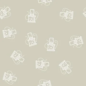 Bee trap beekeeping line seamless pattern イラスト素材