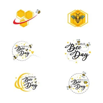 Bee vector icon illustration design Stock Illustration