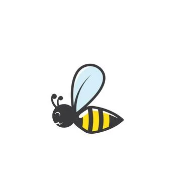 Bee vector icon illustration design concept Stock Illustration