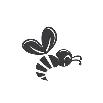 Bee vector icon illustration design Stock Illustration