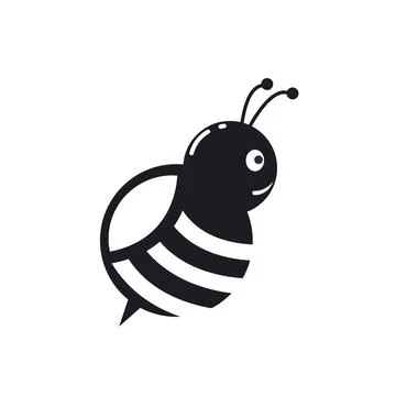 Bee  vector icon illustration design concept Ilustração Stock