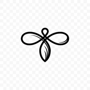 Bee vector line icon for honey beekeeping Stock-Illustration
