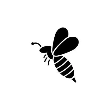 Bee, wasp icon. Element of beekeeping icon. Premium quality graphic design icon Stock Illustration