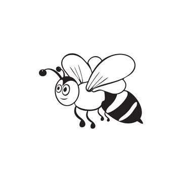 BeeBee cartoon bug, insect icon. vector illustration. Bee icon. Stock Illustration