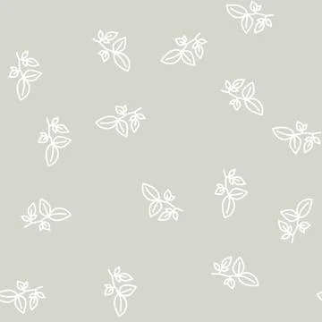 Beech leaf line seamless pattern Stockillustratie