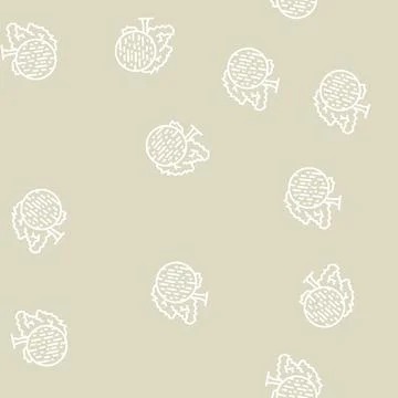 Beech wood line seamless pattern Illustrazione stock