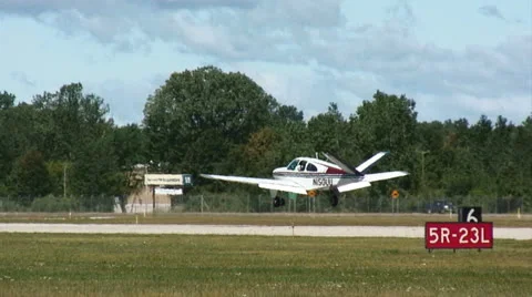 Beechcraft Bonanza 02 Stock Footage 25066931
