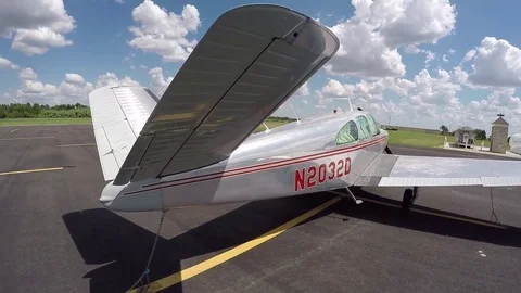 Beechcraft Bonanza V Tail Stock Footage 80618083