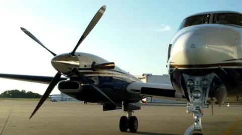 Beechcraft King Air Engine Start 動画素材 21369885