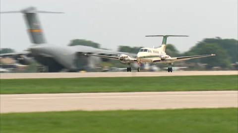Beechcraft King Air Take Off Stock Footage 67831919