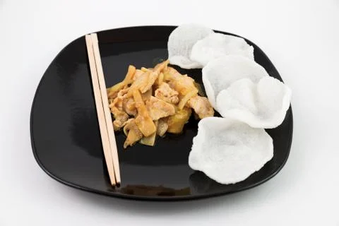 Beef and bamboo Stock Photos