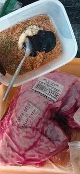 Beef and rub Stock Photos