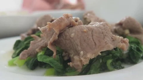 Beef and vegetables Stock Footage 70547000