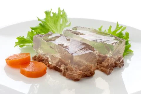 Beef aspic Stock Photos