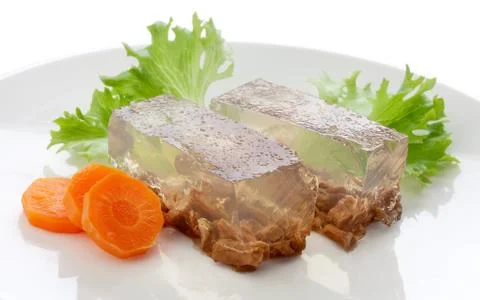 Beef aspic Stock Photos