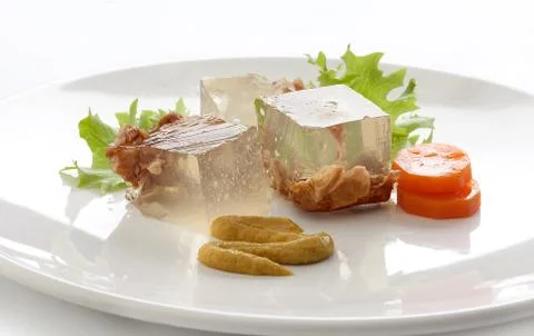 Beef aspic Stock Photos