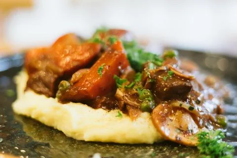 Beef bourguignon Stock Photos