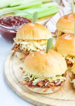 Beef brisket sliders 스톡 사진