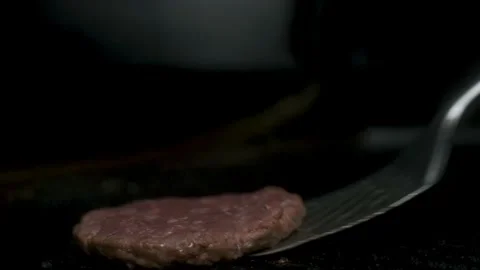 Beef burger on grill Stock Footage 170832727