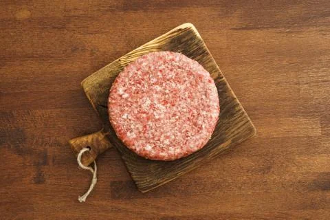 Beef burger patty Stock Photos