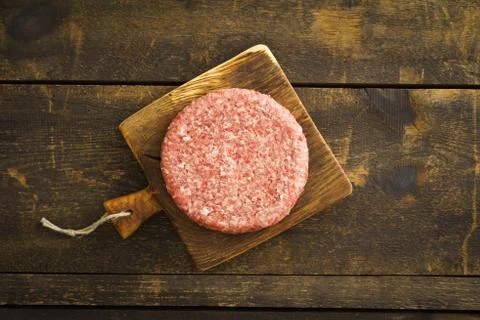 Beef burger patty Stock Photos