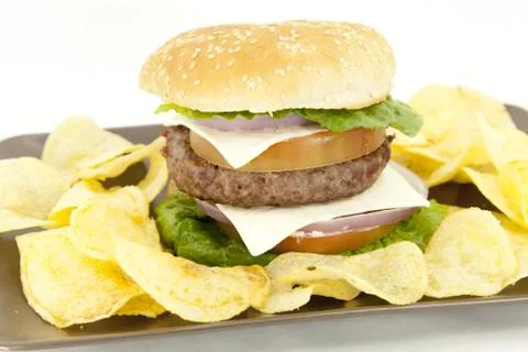 Beef Burger Foto stock