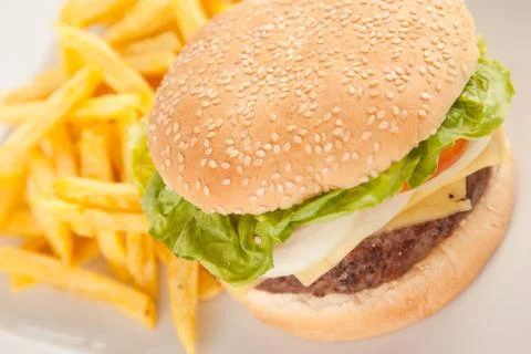 Beef burger Stock Photos