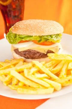 Beef burger Stock Photos