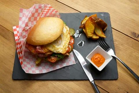 Beef burger Stock Photos