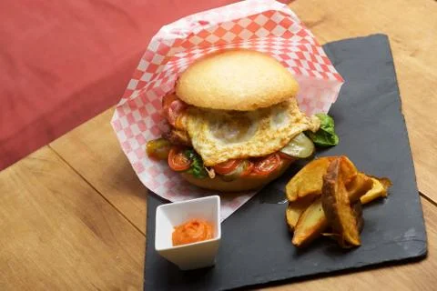 Beef burger Stock Photos