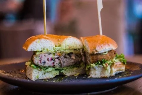 Beef Burger Stock Photos