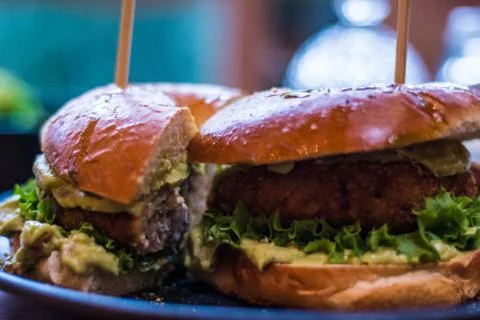 Beef Burger Stock Photos