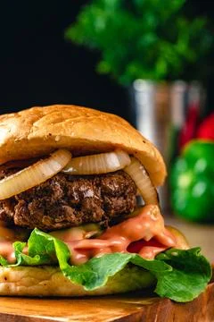 Beef Burger Stock Photos