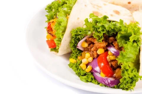 Beef burrito Stock Photos