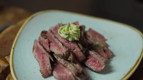 Beef with butter High quality 4k footage Stock Footage 259943219