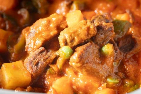 Beef caldereta close up Stock Photos