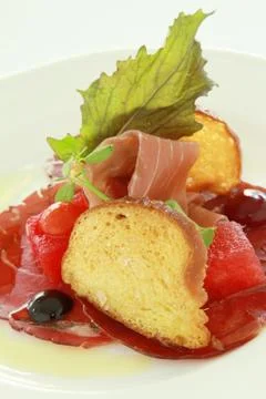 Beef carpaccio appetizer Foto stock