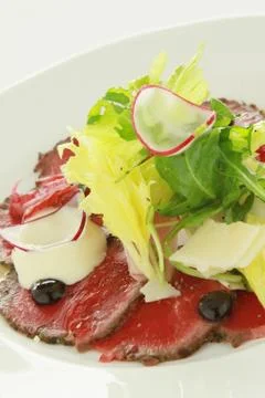 Beef carpaccio appetizer Foto stock