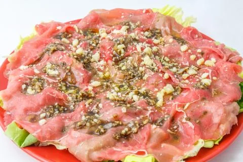 Beef carpaccio Foto stock