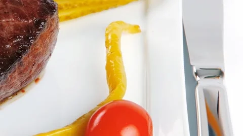 Beef chunk with peppers 库存影片 58279974