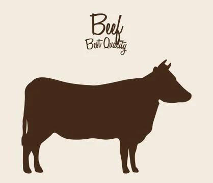 Beef cow design, vector illustration eps10 graphic Stock Illustration