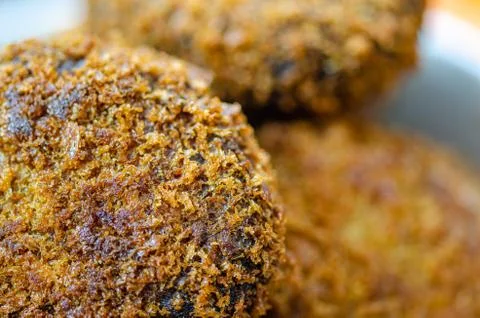 Beef Cutlets Macro Shot Stock-Fotos