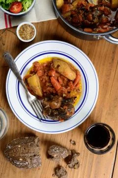 Beef dish with carrots Stock Photos