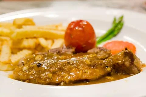 Beef dish 스톡 사진