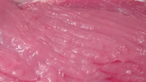 Beef fillet close up.4K video. Super macro. Video stock 140817175