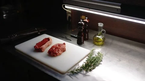 Beef fillet on the Cut Board. Stock-Footage 145855314