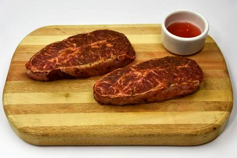 Beef Flat Iron Steak Stock Photos
