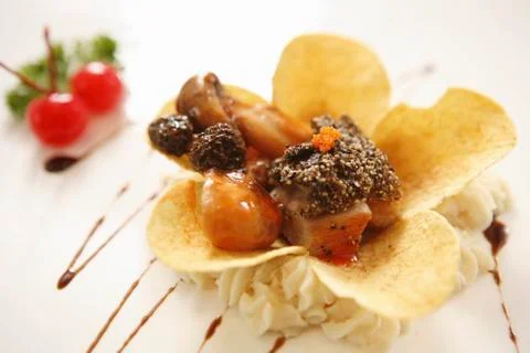 Beef fried melon Stock Photos